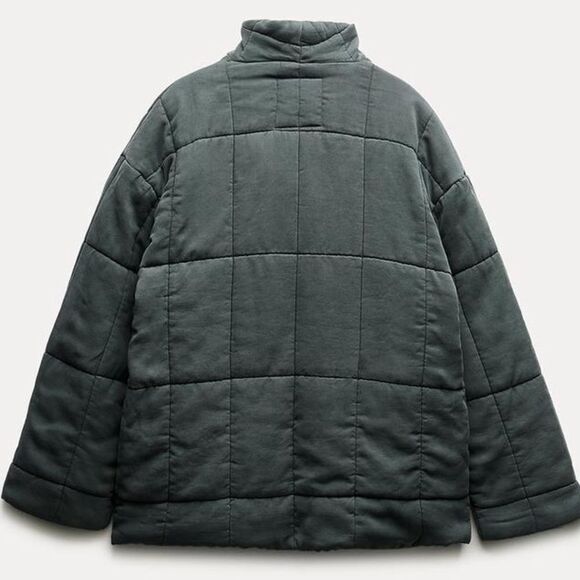 ZARA DOUBLE BREASTED QUILTED BOHO JACKET ZW COLLECTION - Picture 7 of 12